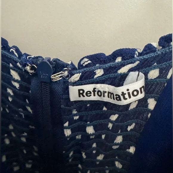 Reformation Kourtney Midi Slit Dress in Moray size 2 - Picture 6 of 14